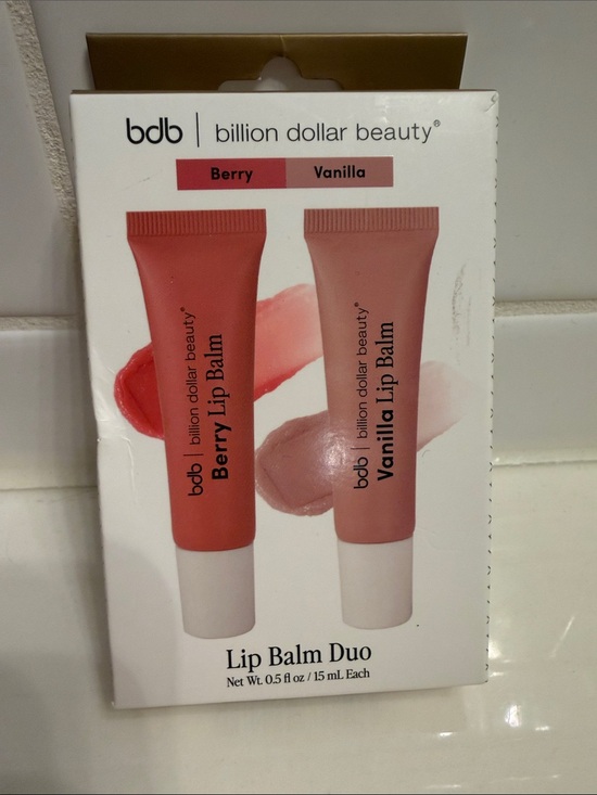 billion dollar beauty Other - bdb Billion Dollar Beauty Lip Balm Duo - Berry & Vanilla Tints